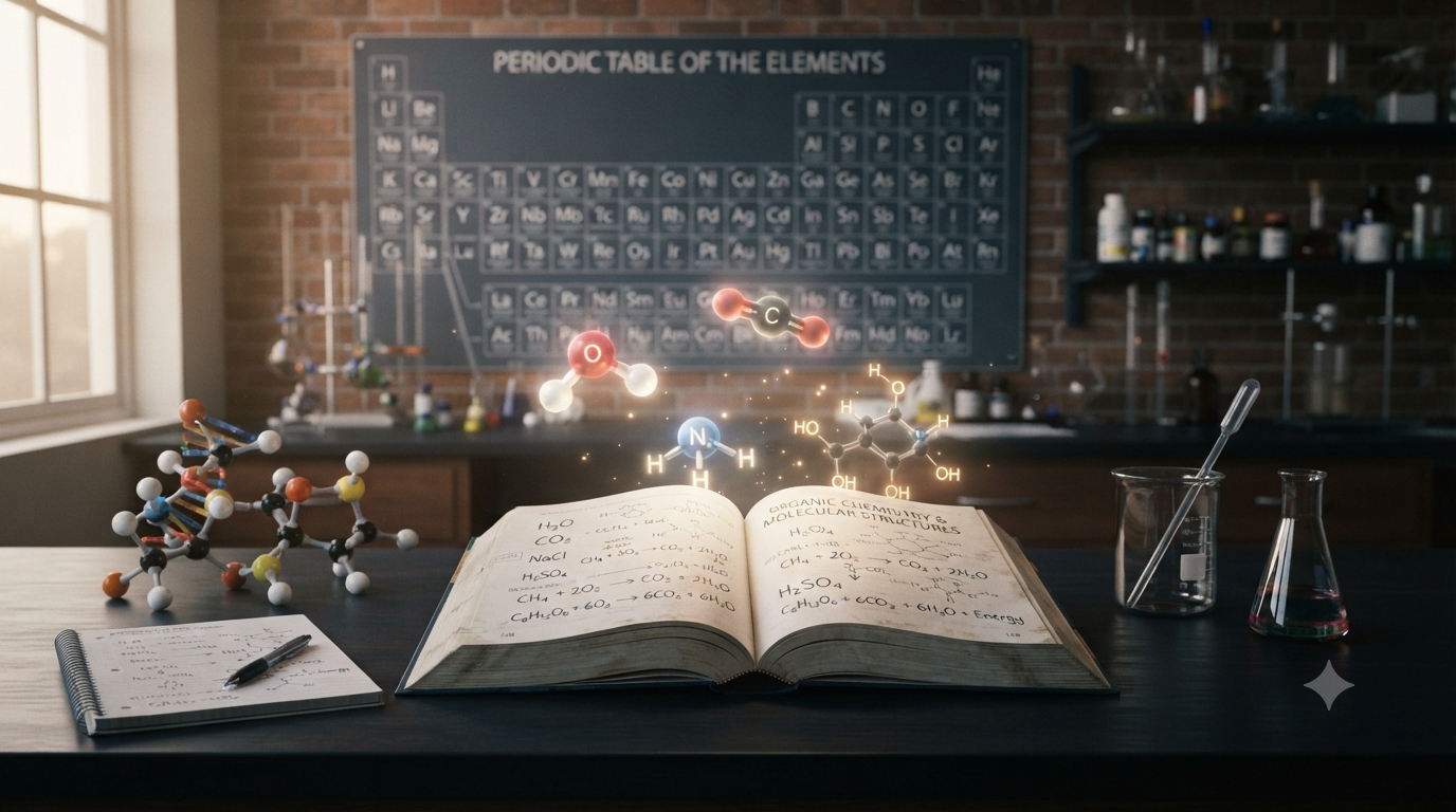 Chemical formula examples showing element symbols, subscripts, molecular formulas, and chemical composition in chemistry.