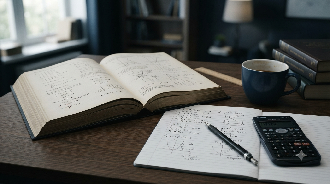Arithmetic sequence formulas with number patterns and mathematical equations
