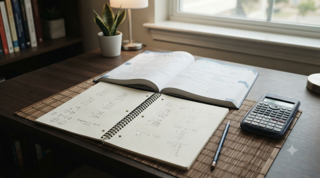 Basic arithmetic formulas for addition subtraction multiplication and division