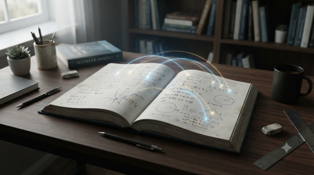Variables in mathematical formulas with algebraic expressions and equations