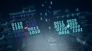 3D visualization of signed and unsigned numbers using binary digits and computer circuit elements